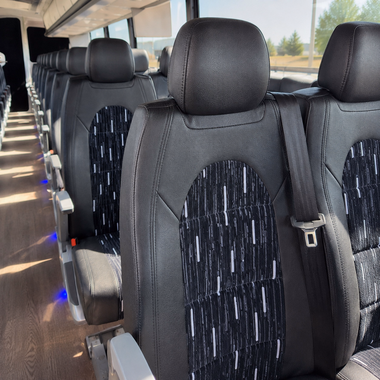cambridge charter bus interior