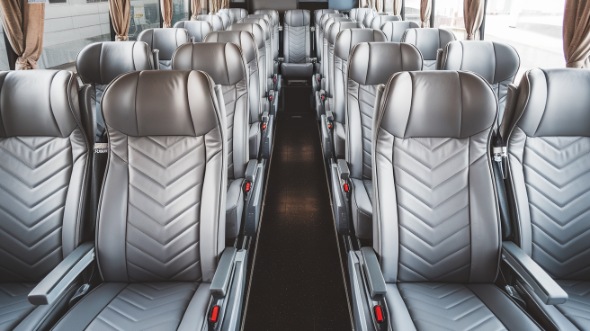 54 passenger charter bus interior