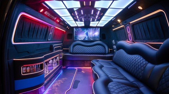 cambridge sprinter limo rental interior